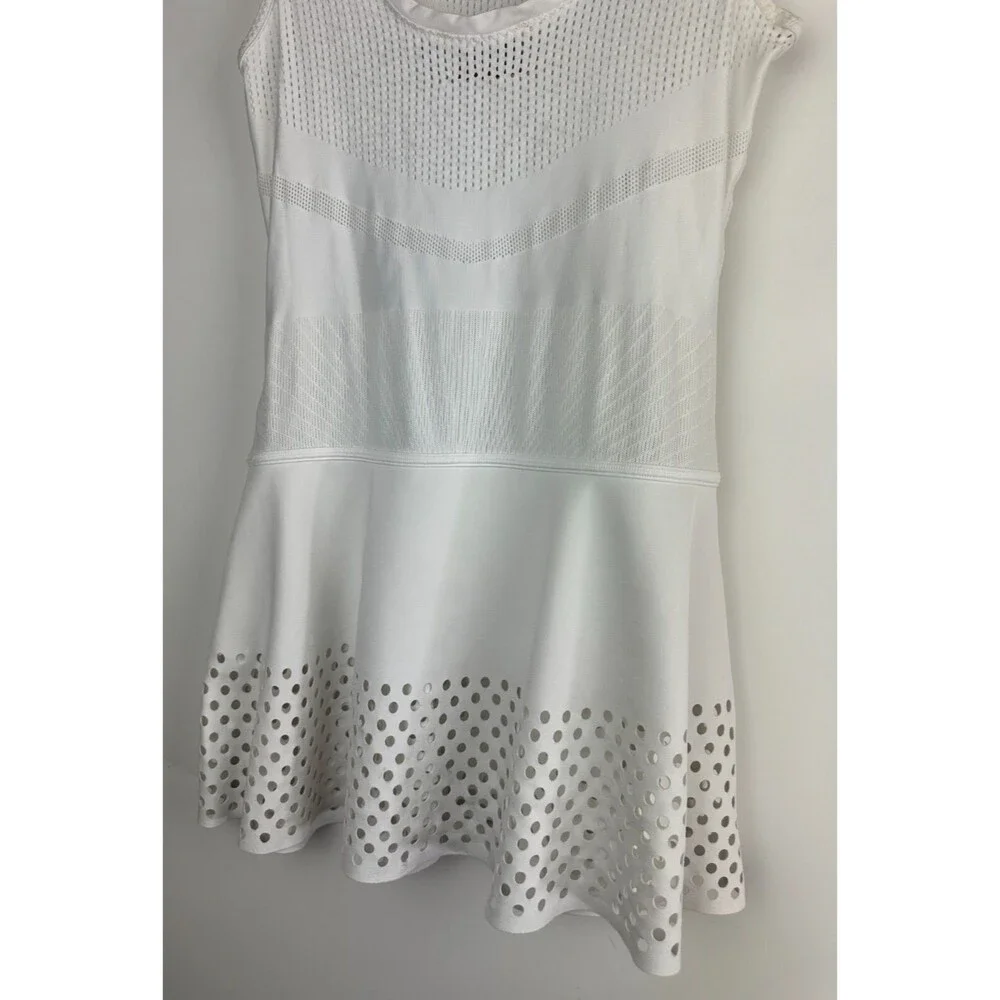 Adidas X Stella McCartney Barricade White Tennis Dress No Shorts Size Small - Picture 12 of 16